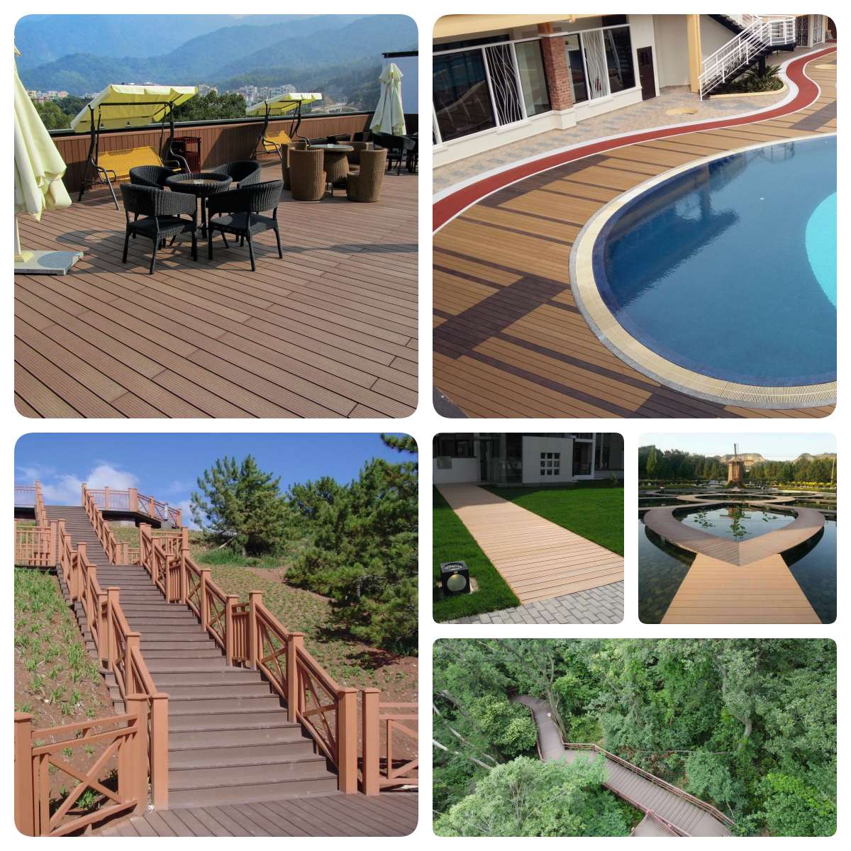 solid wpc decking​