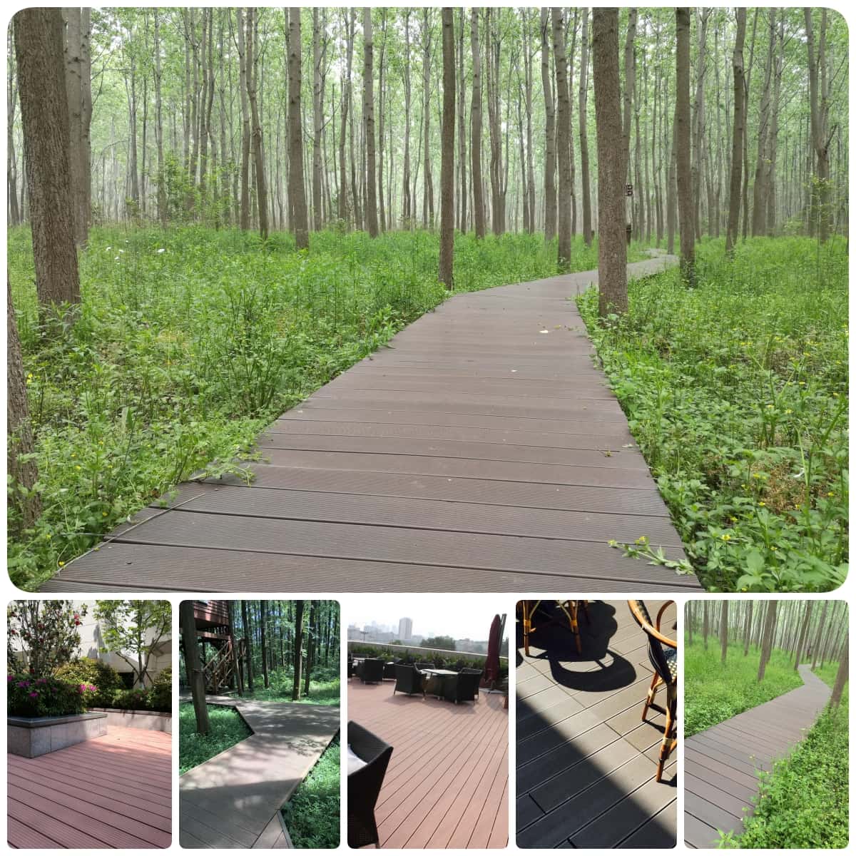 Non-slip wpc decking